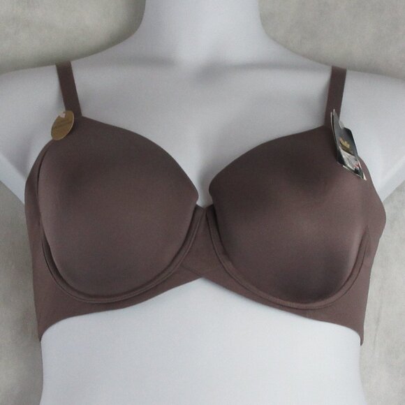 NWT Wacoal Women's Side Smoothing Contour T-Shirt Bra, Sparrow, 38D - Picture 1 of 6